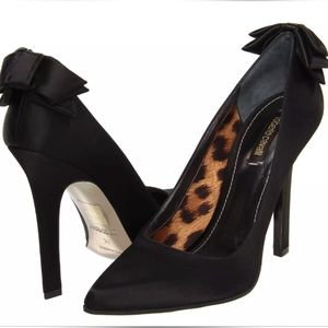 Roberto Cavalli Women's Size 40 Black Bow Heel Pump Shoes